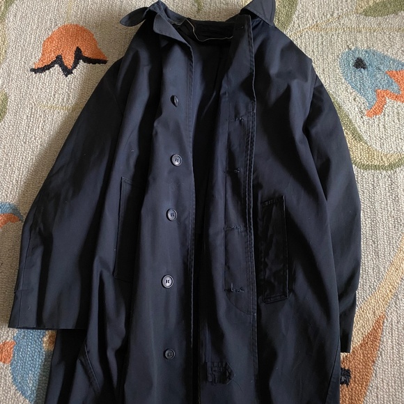 VTG I London Fog I Black Single Breasted Maincoat I *Shell Only* I 46R - Picture 11 of 16